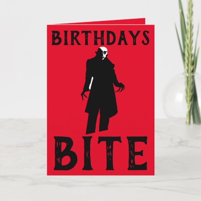 CARTES D'ANNIVERSAIRE GOTHIQUE (Devant)