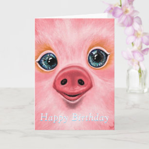 Cartes d'Anniversaire Jolies Pig Bébé - Smile