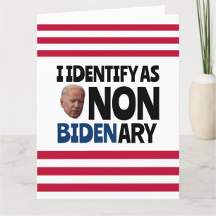 CARTES D'ANNIVERSAIRE NON BIDEN ARY FUNNY