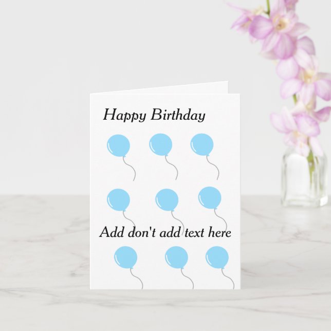 Cartes d'anniversaire personnalisables (Orchidée)
