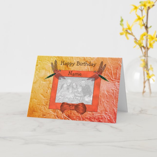 Cartes d'anniversaire personnalisées (Fleur jaune)