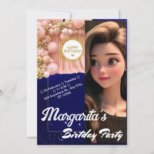 Cartes d'anniversaire personnalisées (Devant)