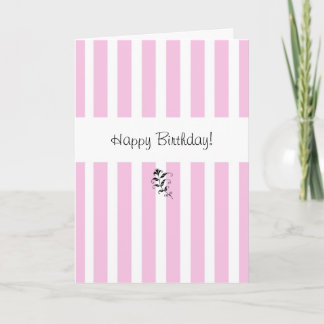 Cartes d'anniversaire pour bonbons roses