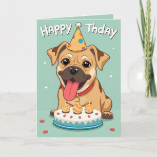 cartes d'anniversaire pour chien amusant