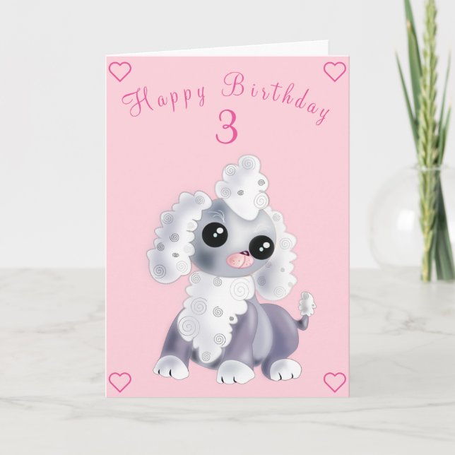 Cartes d'Anniversaire pour chien de compagnie - Pe (Devant)