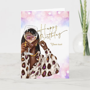 Cartes d'anniversaire pour femme afro-américaine