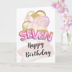 Cartes d'anniversaire pour fille de 7 ans