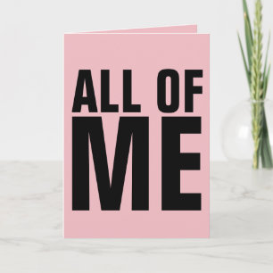 CARTES D'ANNIVERSAIRE ROMANTIQUES, TOUT DE MOI AIM
