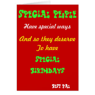 Cartes d'anniversaire spéciales pour les meilleurs