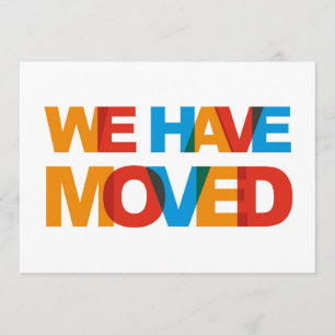 Cartes d'annonce de changement d'adresse