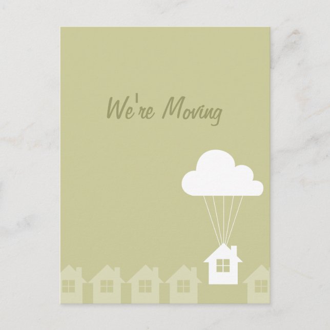 Cartes d'annonce de déménagement (Devant)