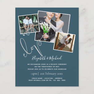 Cartes d'annonce de mariage pour les mariés en fui