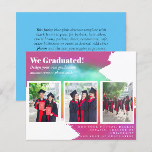 Cartes d'annonce de remise de diplôme en COLlAGE P