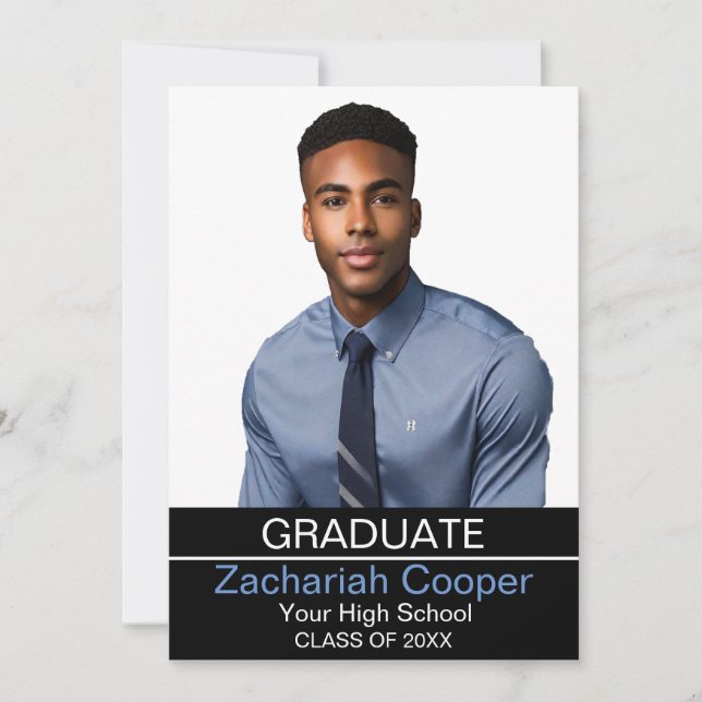 Cartes d'annonce de remise de diplôme sur mesure a (Devant)
