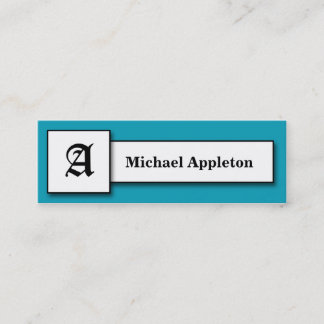 Cartes d'appel bleu Monogram carré