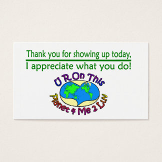 Cartes d'Appréciation Changer cette planète