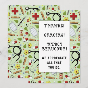 Cartes d'appréciation pour infirmières