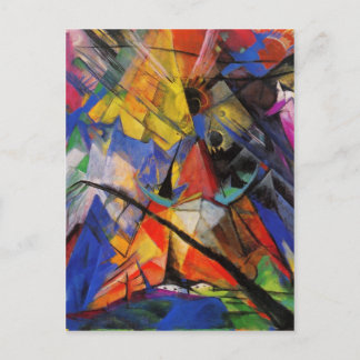 Cartes d'art Abstraites sauvages et funky, Postage