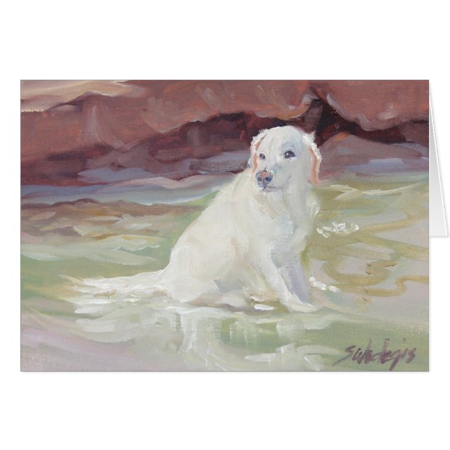 Cartes d'art de labrador retriever (Devant Horizontal)
