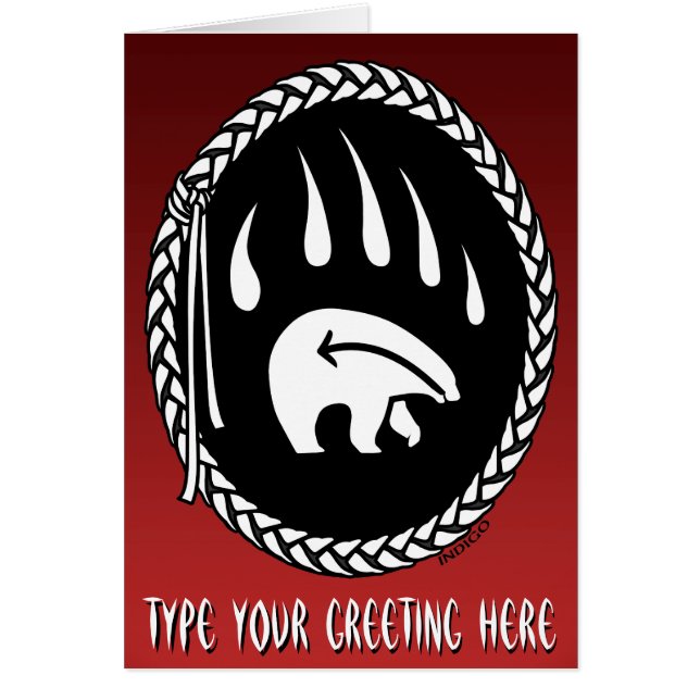 Cartes d'art de l'ours sur mesure Cartes d'art de  (Devant)