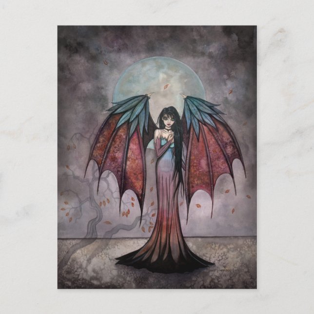 Cartes d'art gothique fantastique féerique vampire (Devant)