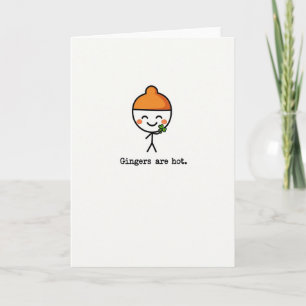 Cartes d'art mignon pour les roux