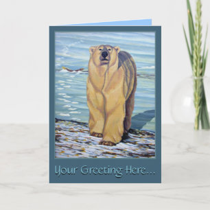 Cartes d'art Ours Polaire Cartes d'art Faune Perso