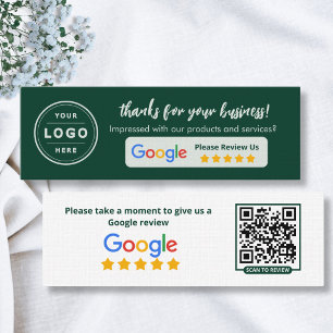 Cartes d'avis Google Emerald Green