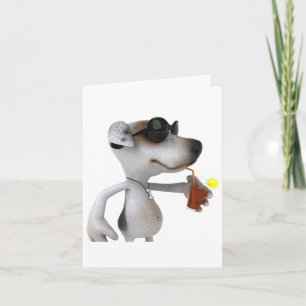 Cartes deジャック・ラッセル・テリア avec des lunettes de soleil