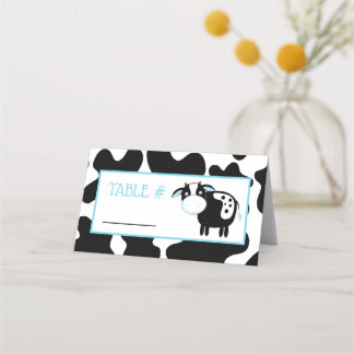 Cartes de Baby shower de la ferme de vaches laitiè