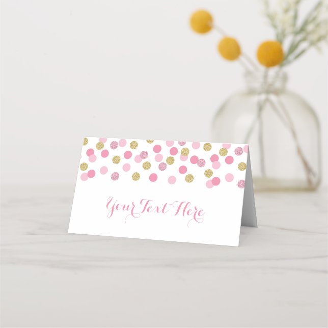 Cartes de Baby shower de Parties scintillant rose  (Devant)