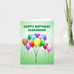 Cartes de Ballons d'anniversaire