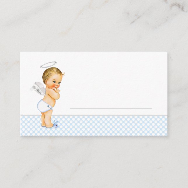 Cartes de baptême pour garçons Cartes de table (Devant)