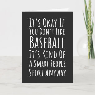 Cartes de Baseball Drôles Joueur de Sport Pour Lui