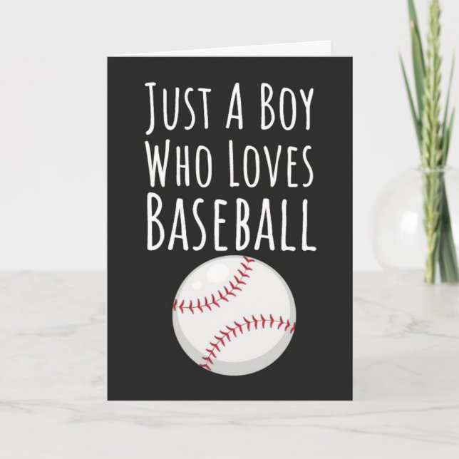 Cartes de Baseball Mignonnes pour Bébés Garçons En (Devant)