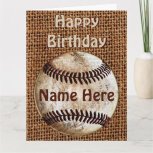Cartes de baseball personnalisées Joyeux Anniversa