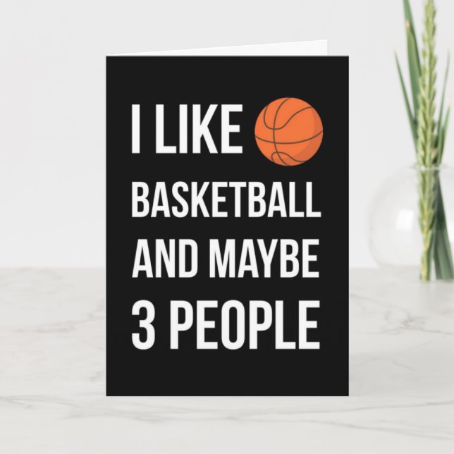 Cartes de Basketball Drôles Athlétique Petit-fils  (Devant)