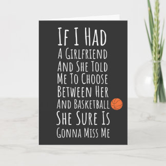 Cartes de Basketball Drôles Pour Lui Adolescents H
