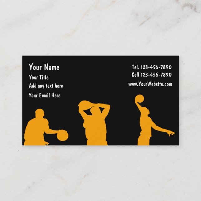 Cartes de basketball professionnelles (Devant)