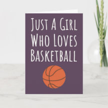 Cartes de Basketball Rose Mignon Pour Bébés Filles