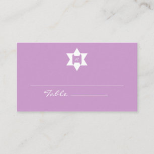 Cartes de Bat mitzvah violet