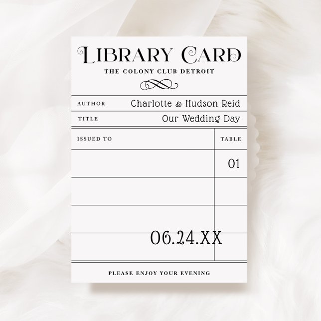 Cartes de bibliothèque vintage utilisées comme car (Créateur téléchargé)