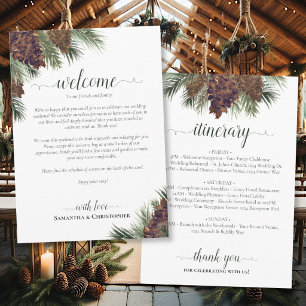 Cartes de Bienvenue et d'Itinéraire de Mariage aux
