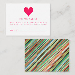 Cartes de billets de rabat baby shower
