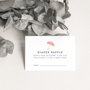 Cartes de billets de rabat baby shower   Corail