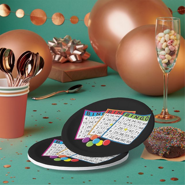 Cartes de Bingo Assiettes en Papier (Créateur téléchargé)