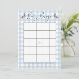 Cartes de Bingo Baby shower Canard