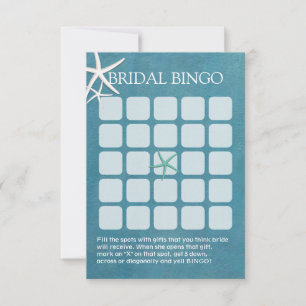 Cartes de Bingo pour la Fête de Mariage de Plage É