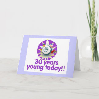 Cartes de bingo-test - 30ème anniversaire