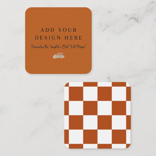 Cartes de boîtier arrondies 2,5 pouces x 2,5 pouce (Devant / Derrière)